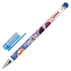 Ручка шариковая с принтом FUNSTER (ФАНСТЕР) STICK &laquo;FAT CATS&raquo;, СИНЯЯ, SOFT TOUCH покрытие, узел 0,7 мм, линия 0,35 мм, 144389