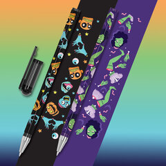 Ручка шариковая с принтом FUNSTER STICK &laquo;MONSTERS&raquo;, СИНЯЯ, SOFT TOUCH покрытие, узел 0,7 мм, линия 0,35 мм, 144390