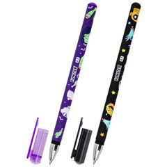 Ручка шариковая с принтом FUNSTER (ФАНСТЕР) STICK &laquo;MONSTERS&raquo;, СИНЯЯ, SOFT TOUCH покрытие, узел 0,7 мм, линия 0,35 мм, 144390