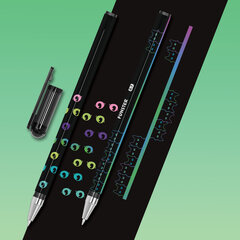 Ручка шариковая с принтом FUNSTER STICK &laquo;BLACK CAT&raquo;, СИНЯЯ, SOFT TOUCH покрытие, узел 0,7 мм, линия 0,35 мм, 144391