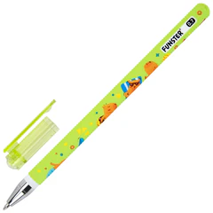Ручка шариковая с принтом FUNSTER (ФАНСТЕР) STICK &laquo;CUTE CAPY&raquo;, СИНЯЯ, SOFT TOUCH покрытие, узел 0,7 мм, линия письма 0,35 м, 144393
