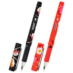 Ручка шариковая с грипом FUNSTER (ФАНСТЕР) GRIP &laquo;TASTY FOOD&raquo;, СИНЯЯ, пишущий узел 0,7 мм, линия письма 0,35 мм, 144394