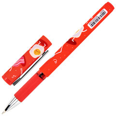 Ручка шариковая с грипом FUNSTER (ФАНСТЕР) GRIP &laquo;TASTY FOOD&raquo;, СИНЯЯ, пишущий узел 0,7 мм, линия письма 0,35 мм, 144394