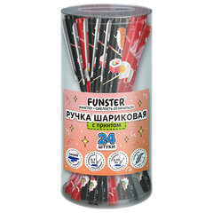 Ручка шариковая с грипом FUNSTER GRIP &laquo;TASTY FOOD&raquo;, СИНЯЯ, пишущий узел 0,7 мм, линия письма 0,35 мм, 144394