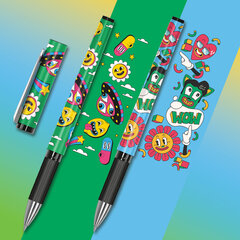 Ручка шариковая с грипом FUNSTER GRIP &laquo;Cartoon&raquo;, СИНЯЯ, пишущий узел 0,7 мм, линия письма 0,35 мм, 144395