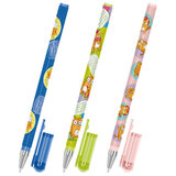 Ручка шариковая с принтом FUNSTER STICK "КОТ-ЭНТУЗИАСТ", СИНЯЯ, SOFT TOUCH покрытие, узел 0,7 мм, линия 0,35 мм, 144398