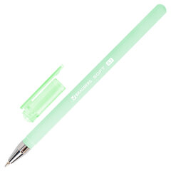 Ручки шариковые BRAUBERG &laquo;SOFT PASTEL&raquo;, НАБОР 4 ШТУКИ, СИНИЕ, SOFT TOUCH покрытие, узел 0,7 мм, линия письма 0,35 мм, 144400