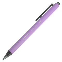 Ручка шариковая автоматическая BRAUBERG &laquo;VIVID PASTEL&raquo;, корпус soft-touch, СИНЯЯ, пишущий узел 0,7 мм, линия письма 0,35 мм, 144404