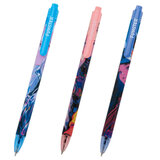 Ручка шариковая автоматическая с принтом FUNSTER "ANIME", корпус soft-touch, СИНЯЯ, пишущий узел 0,7 мм, линия письма 0,35 мм, 144406