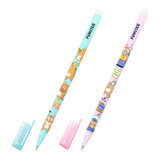 Ручка стираемая гелевая с принтом FUNSTER (ФАНСТЕР) "КОТ-ЭНТУЗИАСТ", СИНЯЯ, корпус ассорти, игольчатый наконеч. 0,5 мм, линия 0,35 мм 144414