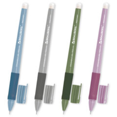 Ручка стираемая гелевая с эргономичным грипом BRAUBERG &laquo;RESTART MORANDI&raquo;, СИНЯЯ, игольчатый пишущий узел 0,5 мм, линия письма 0,25мм, 144416