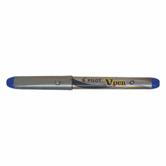 Ручка перьевая PILOT V-Pen, СИНЯЯ, корпус серый, линия письма 0,58 мм, SVP-4M L