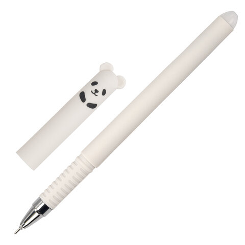 Ручка стираемая гелевая FUNSTER (ФАНСТЕР) "CUTE ANIMALS", СИНЯЯ, корпус soft-touch ассорти, узел 0,5 мм, линия письма 0,35 мм, 144434 - фото 3