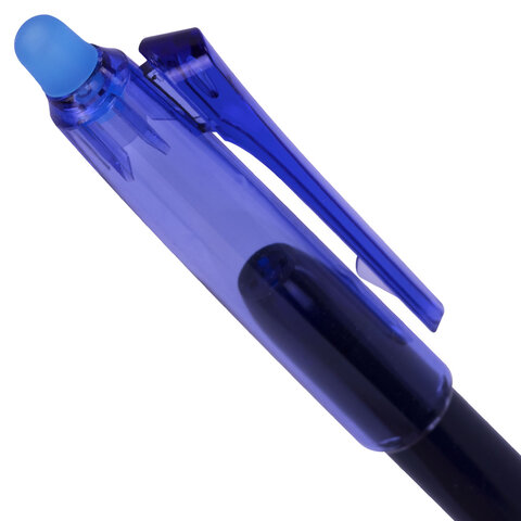 Ручка стираемая гелевая с грипом BRAUBERG "LINE DARK COLOR", СИНЯЯ, игольчатый наконечник 0,7 мм, линия письма 0,5 мм, 144438 - фото 6