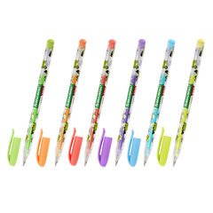 Ручки гелевые ПАСТЕЛЬНЫЕ BRAUBERG KIDS &laquo;CUTE ANIMALS&raquo;, НАБОР 6 ЦВЕТОВ, корпус с печатью, узел 1 мм, линия письма 0,7 мм, 144439