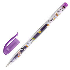 Ручки гелевые С БЛЕСТКАМИ BRAUBERG KIDS &laquo;CUTE ANIMALS&raquo;, НАБОР 6 ЦВЕТОВ, корпус с печатью, узел 1 мм, линия письма 0,7 мм, 144443