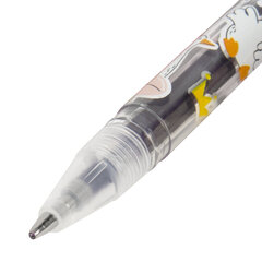 Ручки гелевые С БЛЕСТКАМИ BRAUBERG KIDS &laquo;CUTE ANIMALS&raquo;, НАБОР 6 ЦВЕТОВ, корпус с печатью, узел 1 мм, линия письма 0,7 мм, 144443