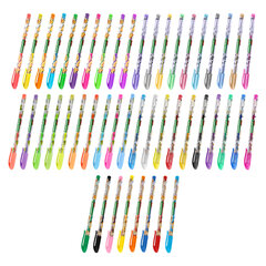 Ручки гелевые BRAUBERG KIDS &laquo;CUTE ANIMALS&raquo;, НАБОР 48 ЦВЕТОВ, корпус с печатью, узел 1 мм, линия письма 0,7 мм, 144449