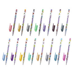 Ручки гелевые ЮНЛАНДИЯ, НАБОР 60 ЦВЕТОВ, узел 1 мм, линия письма 0,5 мм, 144452