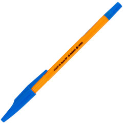 Ручка шариковая STAFF &laquo;Basic BP-66 ORANGE&raquo;, СИНЯЯ, корпус оранжевый, узел 1 мм, линия письма 0,5 мм, 144453