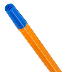 Ручка шариковая STAFF &laquo;Basic BP-66 ORANGE&raquo;, СИНЯЯ, корпус оранжевый, узел 1 мм, линия письма 0,5 мм, 144453