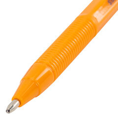 Ручка шариковая STAFF &laquo;Basic BP-66 ORANGE&raquo;, СИНЯЯ, корпус оранжевый, узел 1 мм, линия письма 0,5 мм, 144453