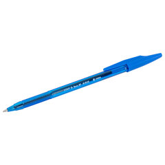 Ручка шариковая STAFF &laquo;Basic BP-66 BLUE&raquo;, СИНЯЯ, корпус синий, узел 1 мм, линия письма 0,5 мм, 144454