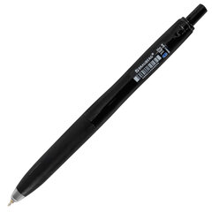 Ручка шариковая автоматическая С УДЛИНЕННЫМ ГРИПОМ BRAUBERG "BLACK &amp; WHITE", СИНЯЯ, пишущий узел 0,5 мм, линия письма 0,35 мм, 144462