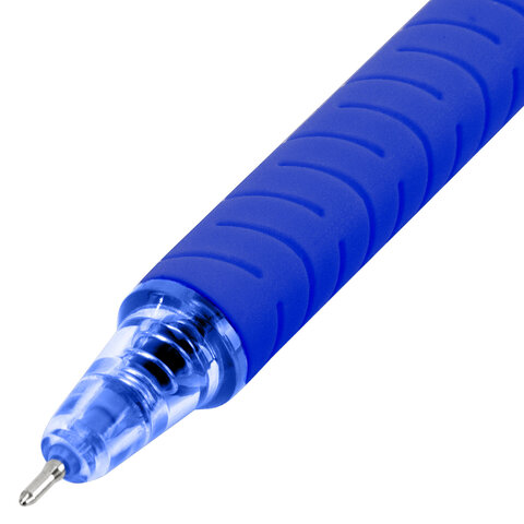 Ручка шариковая автоматическая с грипом BRAUBERG "CLASSIC", СИНЯЯ, пишущий узел 0,5 мм, линия письма 0,35 мм, 144467 - фото 2