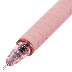 Ручка шариковая автоматическая с грипом BRAUBERG &laquo;CLASSIC PASTEL&raquo;, СИНЯЯ, корпус ассорти, пишущий узел 0,5 мм, линия письма 0,35 мм, 144468