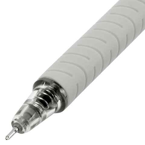 Ручка шариковая автоматическая с грипом BRAUBERG "CLASSIC DARK COLOR", СИНЯЯ, ассорти, пишущий узел 0,5 мм, линия письма 0,35 мм, 144469 - фото 7