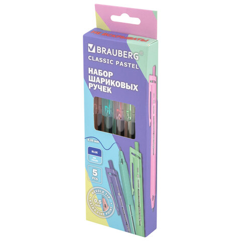 ����� ��������� �������������� � ������ BRAUBERG "CLASSIC PASTEL", �����, ����� 5 ��., ������� ���� 0,5 ��, ����� ������ 0,35 ��, 144470 �����