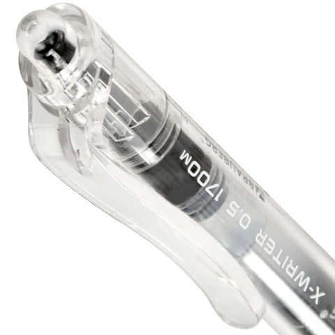 Ручка гелевая автоматическая BRAUBERG "X-WRITER 1700" УВЕЛИЧЕННАЯ ДЛИНА ПИСЬМА 1700 м, ЧЁРНАЯ, игольчатый узел 0,5 мм, линия 0,35 мм, 144472 - фото 4