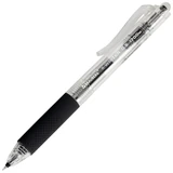 Ручка гелевая автоматическая BRAUBERG "X-WRITER 1700" УВЕЛИЧЕННАЯ ДЛИНА ПИСЬМА 1700 м, ЧЁРНАЯ, игольчатый узел 0,5 мм, линия 0,35 мм, 144472