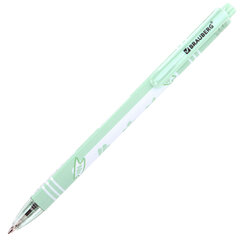 Ручка шариковая автоматическая с принтом, кросс-серия &laquo;МИЛЫЕ КОТЫ&raquo;, BRAUBERG, корпус soft-touch, СИНЯЯ, узел 0,7 мм, линия 0,35 мм, 144479