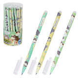 Ручка стираемая гелевая, кросс-серия "МИЛЫЕ КОТЫ", BRAUBERG, СИНЯЯ, корпус ассорти, игольчатый наконечник 0,5 мм, линия 0,35 мм, 144481