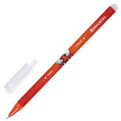 Ручка стираемая гелевая, кросс-серия &laquo;МОНСТРИКИ&raquo;, BRAUBERG, СИНЯЯ, корпус ассорти, игольчатый наконечник 0,5 мм, линия 0,35 мм, 144484