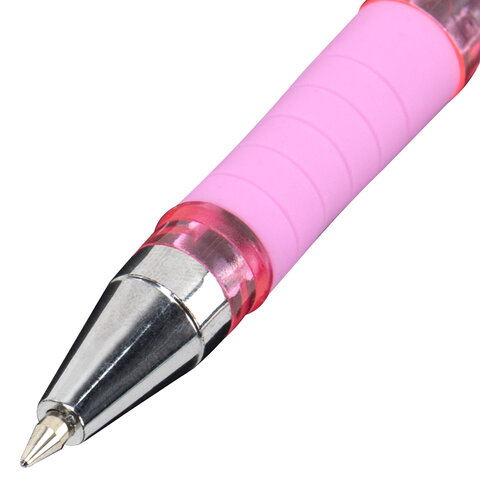 Ручка шариковая масляная с грипом, кросс-серия PASTEL, BRAUBERG, СИНЯЯ, стандартный узел 0,5 мм, линия письма 0,25 мм, 144488 - фото 8