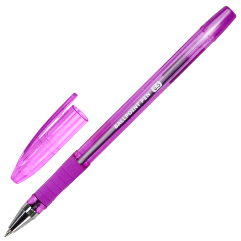 Ручка шариковая масляная с грипом, кросс-серия PASTEL, BRAUBERG, СИНЯЯ, стандартный узел 0,5 мм, линия письма 0,25 мм, 144488 - фото 3