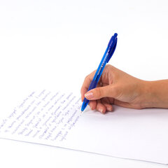 Ручка шариковая автоматическая с грипом BRAUBERG &laquo;OFFICE STYLE&raquo;, СИНЯЯ, пишущий узел 0,7 мм, линия письма 0,35 мм, 144493