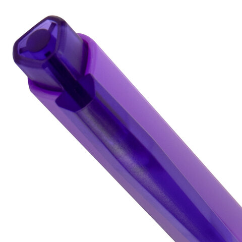 Ручка шариковая автоматическая BRAUBERG "TRIOS BRIGHT COLOR", корпус ассорти, СИНЯЯ, пишущий узел 0,5 мм, линия письма 0,3 мм, 144497 - фото 8