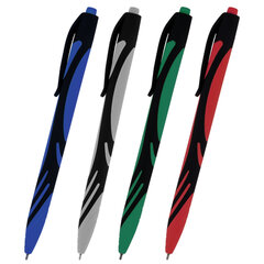 Ручка шариковая автоматическая BRAUBERG &laquo;ULTRA COLOR CLASSIC&raquo;, корпус ассорти, СИНЯЯ, пишущий узел 0,7 мм, линия письма 0,35 мм, 144498