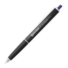 Изображение товара Ручка шариковая автоматическая BRAUBERG «OIL-BASE BLACK», СИНЯЯ, пишущий узел 0,5 мм, линия письма 0,35 мм, 144499