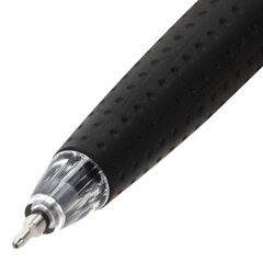 Ручка шариковая автоматическая BRAUBERG &laquo;OIL-BASE BLACK&raquo;, СИНЯЯ, пишущий узел 0,5 мм, линия письма 0,35 мм, 144499