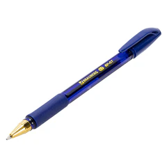 Ручка шариковая BRAUBERG BP-GT GLD BLUE, СИНЯЯ, корпус тонированный, пишущий узел 0,7 мм, линия письма 0,35 мм, 144505