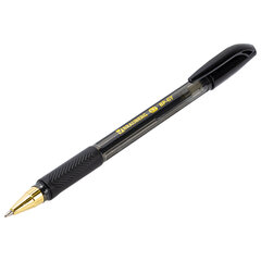 Ручка шариковая BRAUBERG BP-GT GLD BLACK, ЧЕРНАЯ, корпус тонированный, пишущий узел 0,7 мм, линия письма 0,35 мм, 144507