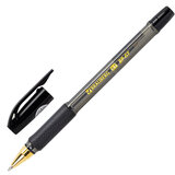 Ручка шариковая BRAUBERG BP-GT GLD BLACK, ЧЕРНАЯ, корпус тонированный, пишущий узел 0,7 мм, линия письма 0,35 мм, 144507