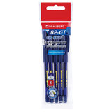 Ручки шариковые BRAUBERG BP-GT GLD BLUE, НАБОР 5 ШТУК, СИНИЕ, пишущий узел 0,7 мм, линия письма 0,35 мм, 144511