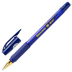 Ручки шариковые BRAUBERG BP-GT GLD BLUE, НАБОР 5 ШТУК, СИНИЕ, пишущий узел 0,7 мм, линия письма 0,35 мм, 144511