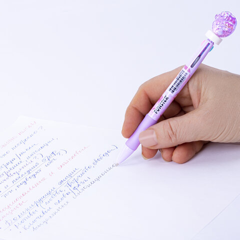 Ручка-спиннер многоцветная с акриловым топпером FUNSTER (ФАНСТЕР) "SHINY PETS", 3 ЦВЕТА, ассорти, узел 0,7 мм, линия письма 0,35 мм, 144518 - фото 12